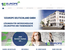 Tablet Screenshot of 1eeurope.de